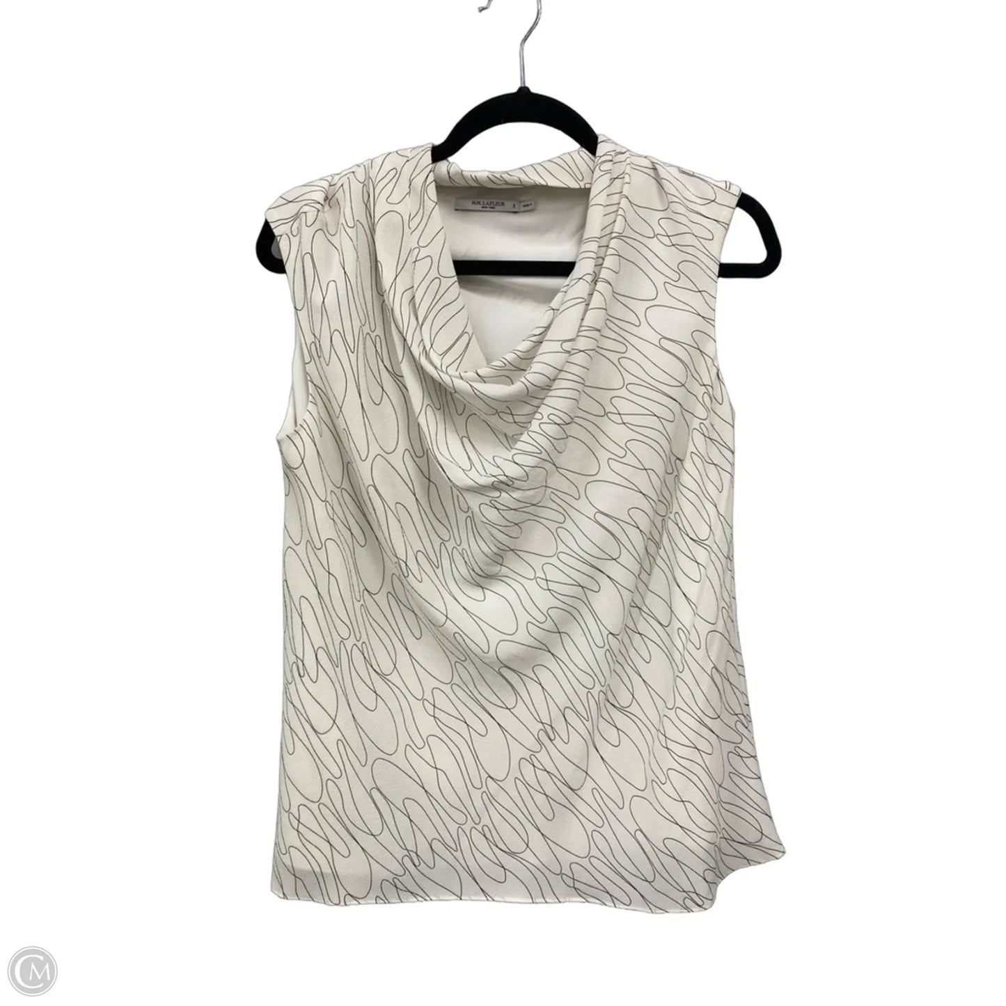 Top Sleeveless By Clothes Mentor In Black & White, Size: S