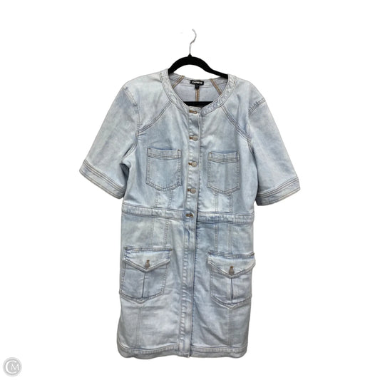 Dress Casual Short By Express In Blue Denim, Size: Xl