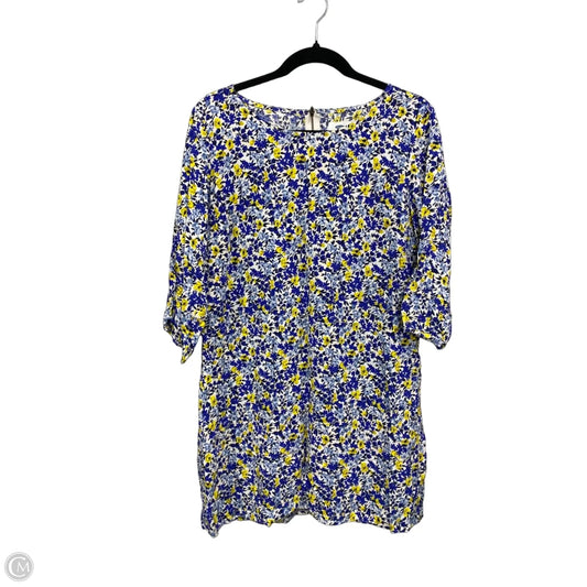 Dress Casual Short By Old Navy In Blue & Yellow, Size: L