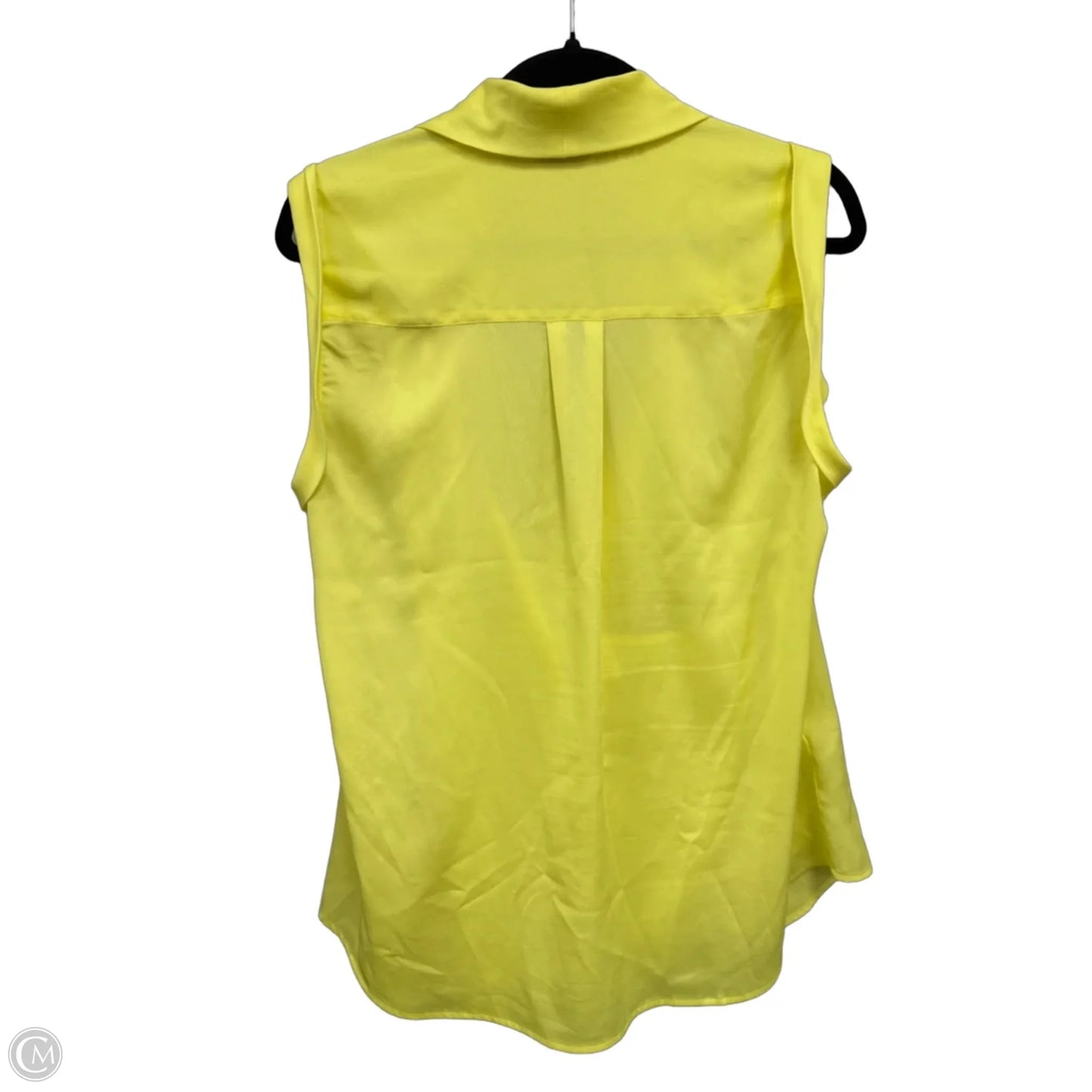 Blouse Sleeveless By Ann Taylor In Yellow, Size: 14