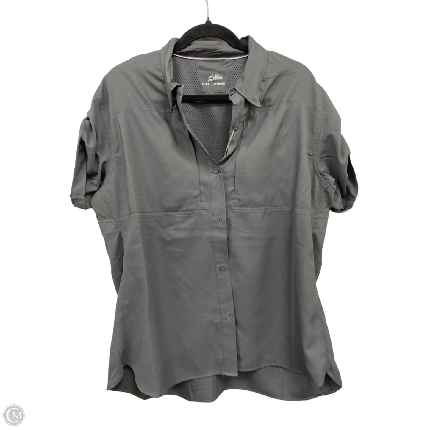 Top Short Sleeve By Clothes Mentor In Grey, Size: Xl