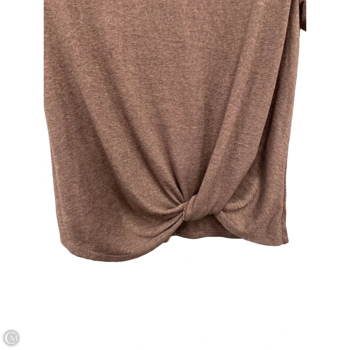 Top Short Sleeve By Caslon In Brown, Size: M
