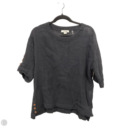 Top Short Sleeve By Simply Noelle In Black, Size: S