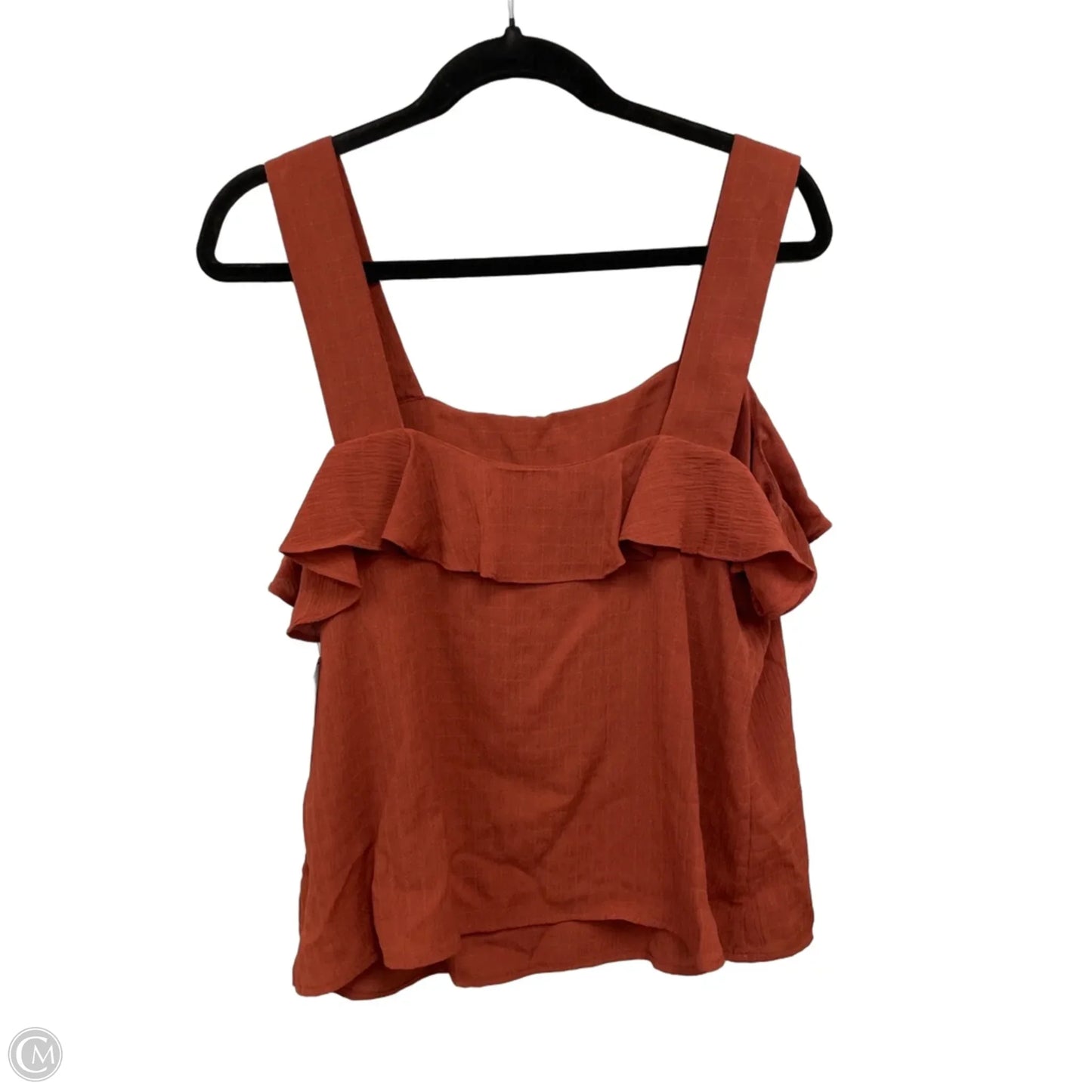 Blouse Sleeveless By Nine West Apparel In Orange, Size: L