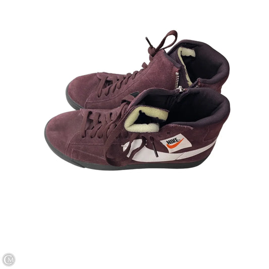 Shoes Sneakers By Nike In Maroon, Size: 9.5
