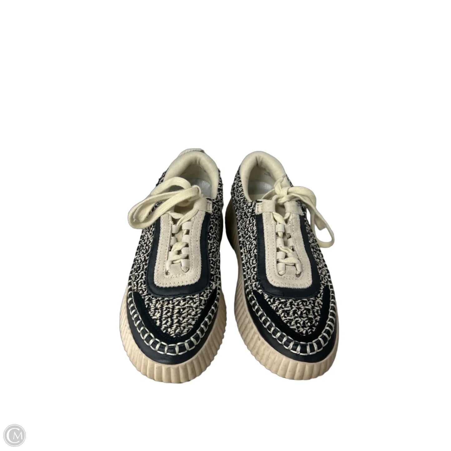 Shoes Sneakers By Dolce Vita In Black & Cream, Size: 7.5