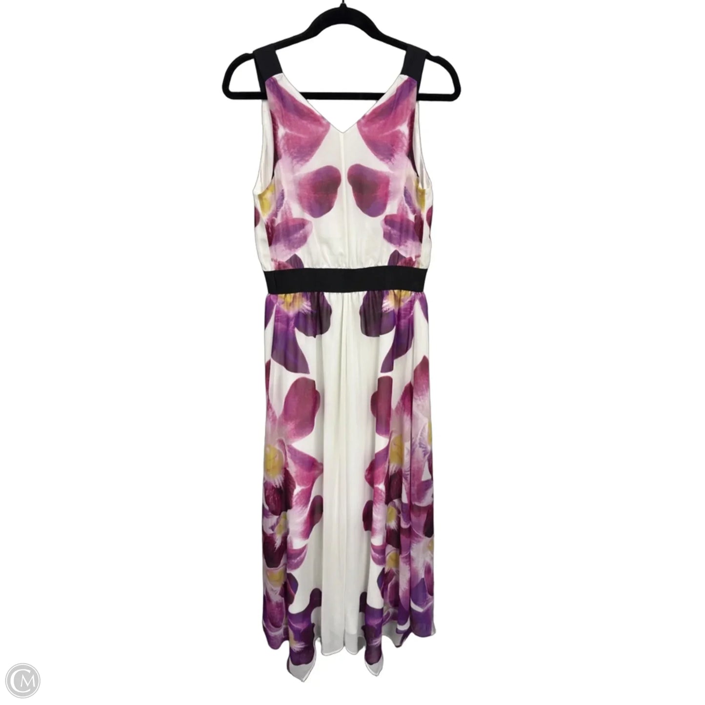 Dress Casual Maxi By Express In Purple & White, Size: M