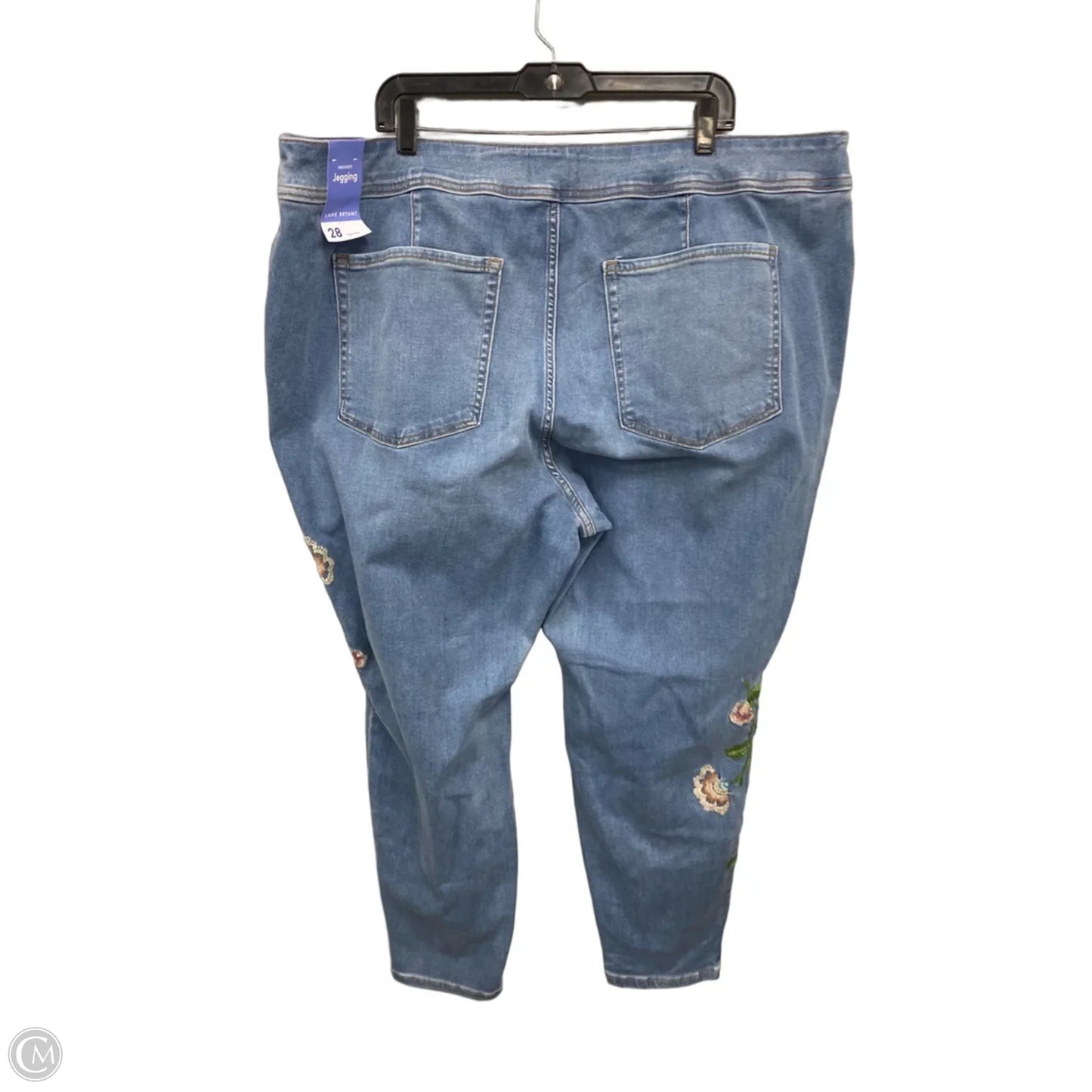 Jeans Jeggings By Lane Bryant In Blue & Pink, Size: 4x