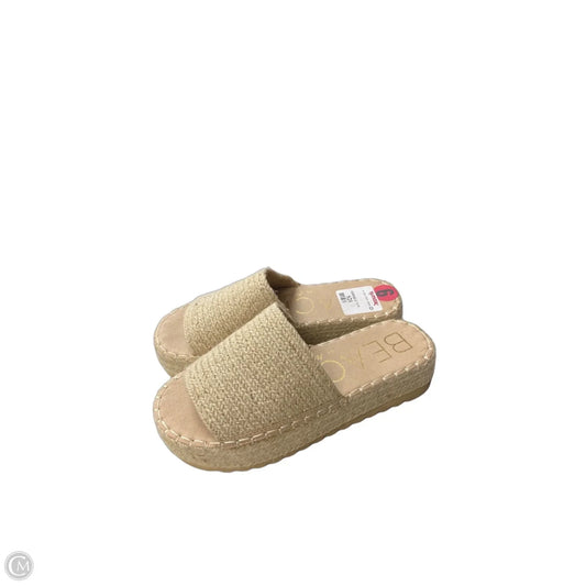 Sandals Heels Platform By Cmc In Cream, Size: 6