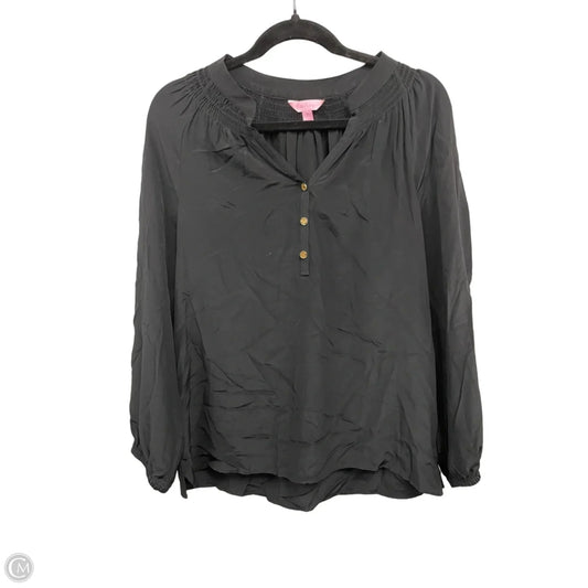 Blouse Designer By Lilly Pulitzer In Black, Size: M
