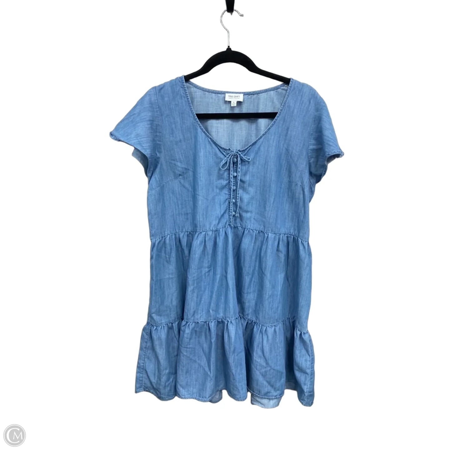 Dress Casual Short By True Craft In Blue Denim, Size: Xl