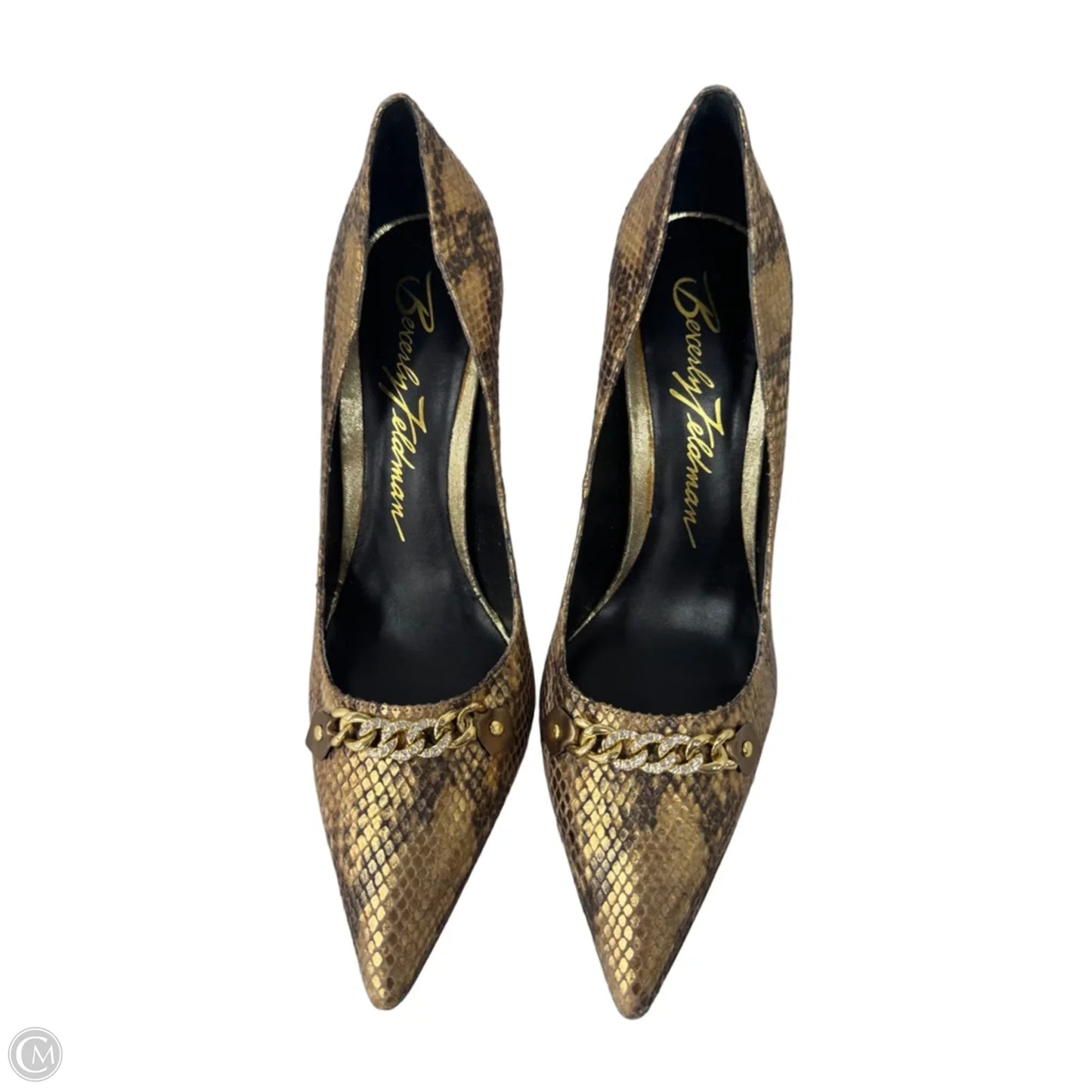 Shoes Heels Stiletto By Cmb In Gold, Size: 8.5