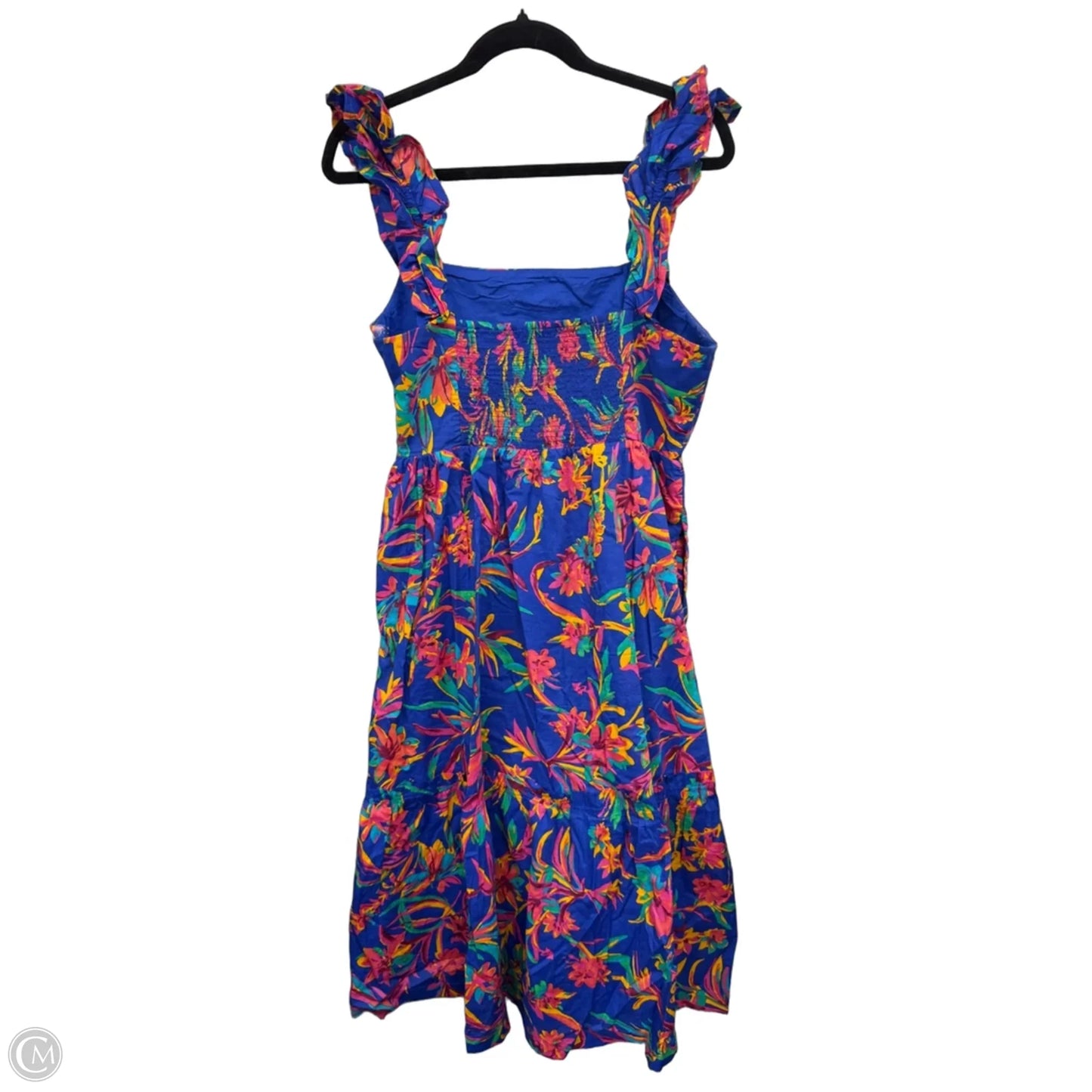 Dress Casual Maxi By J. Crew In Blue & Pink, Size: 12