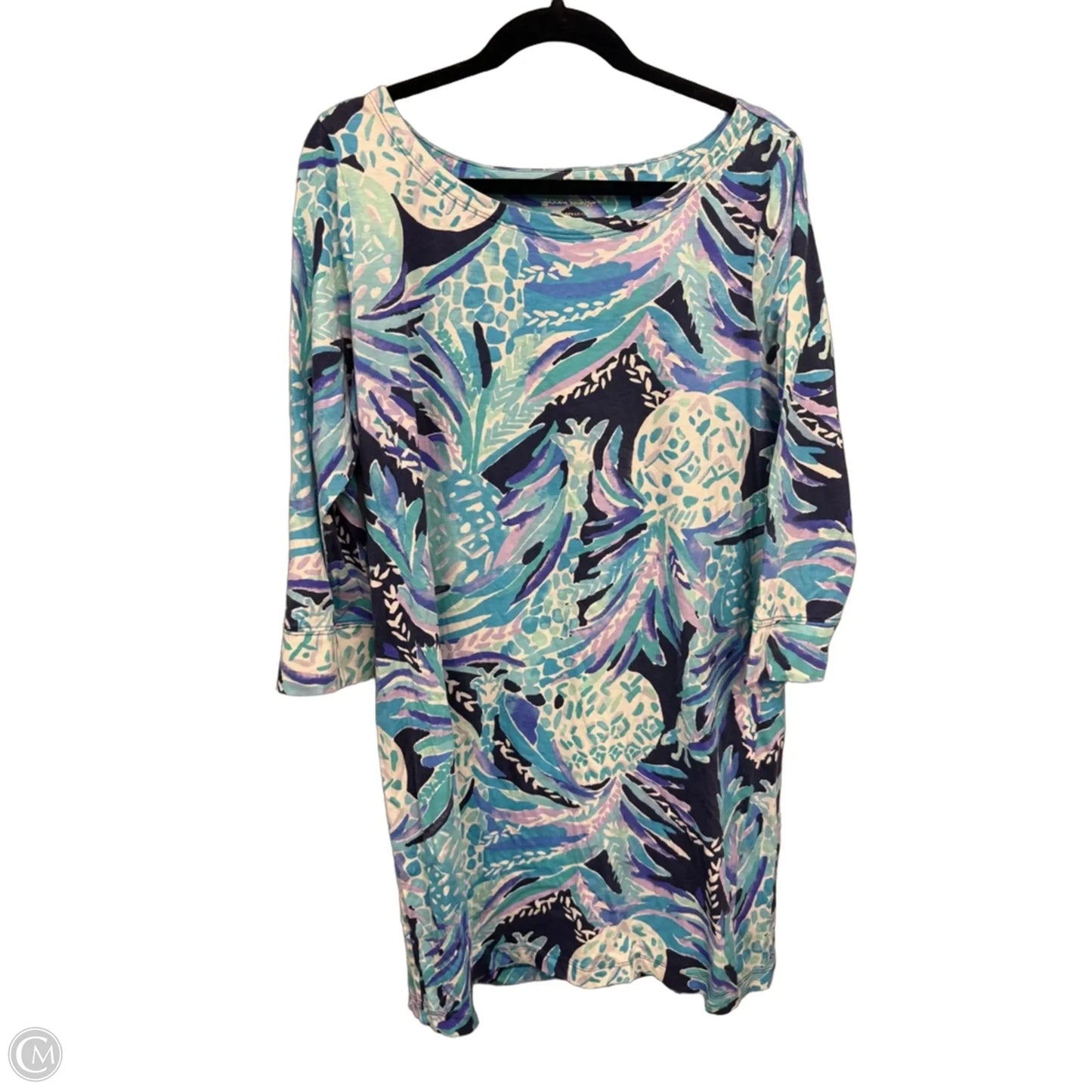 Dress Designer By Lilly Pulitzer In Blue & Purple, Size: Xl