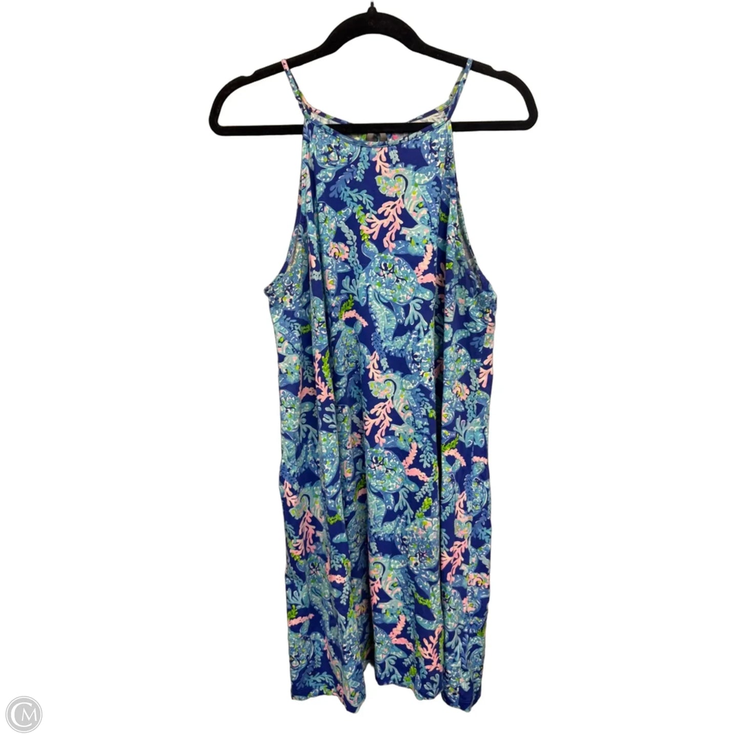 Dress Designer By Lilly Pulitzer In Blue & Pink, Size: Xl