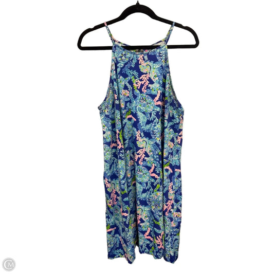 Dress Designer By Lilly Pulitzer In Blue & Pink, Size: Xl