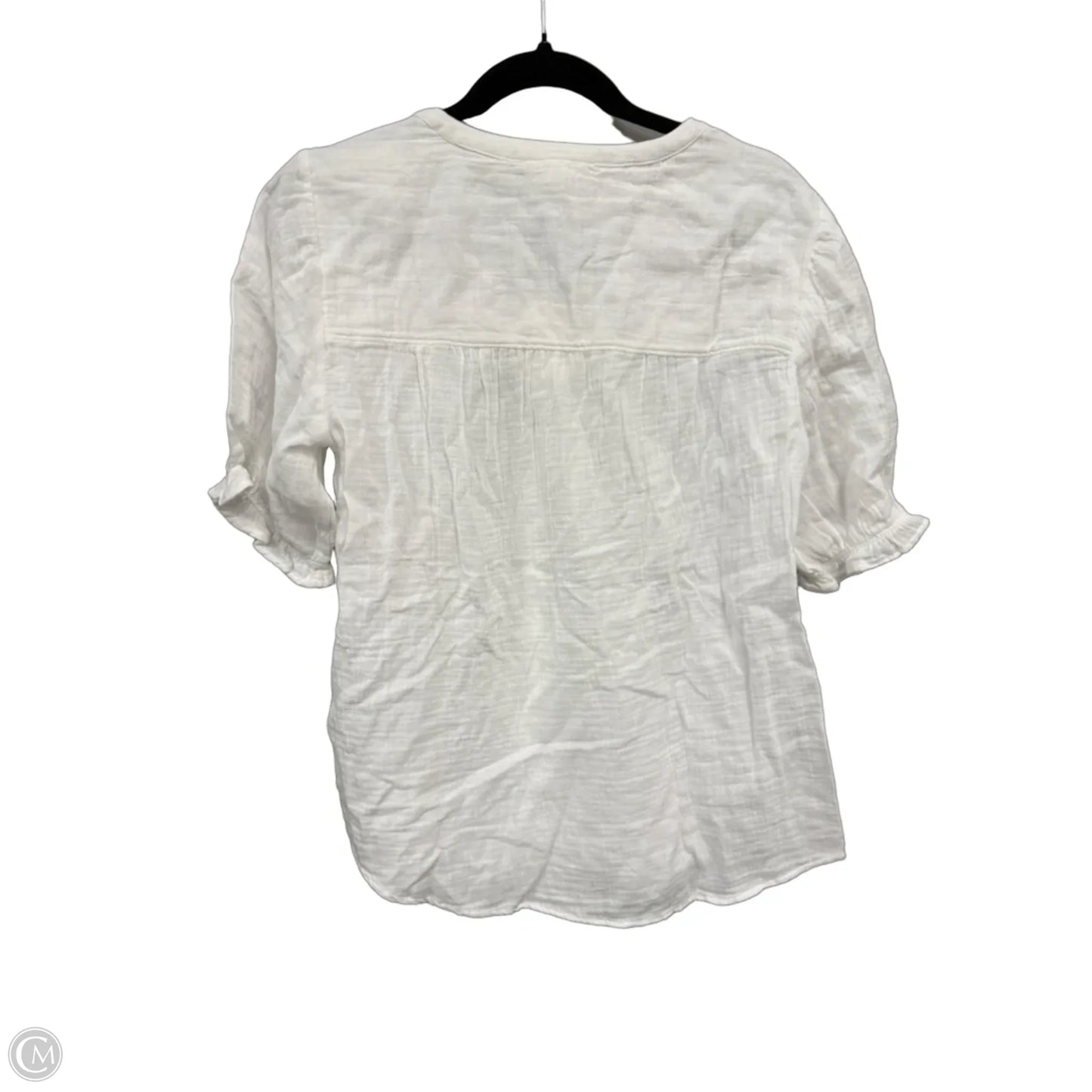 Blouse Short Sleeve By Beachlunchlounge In White, Size: M