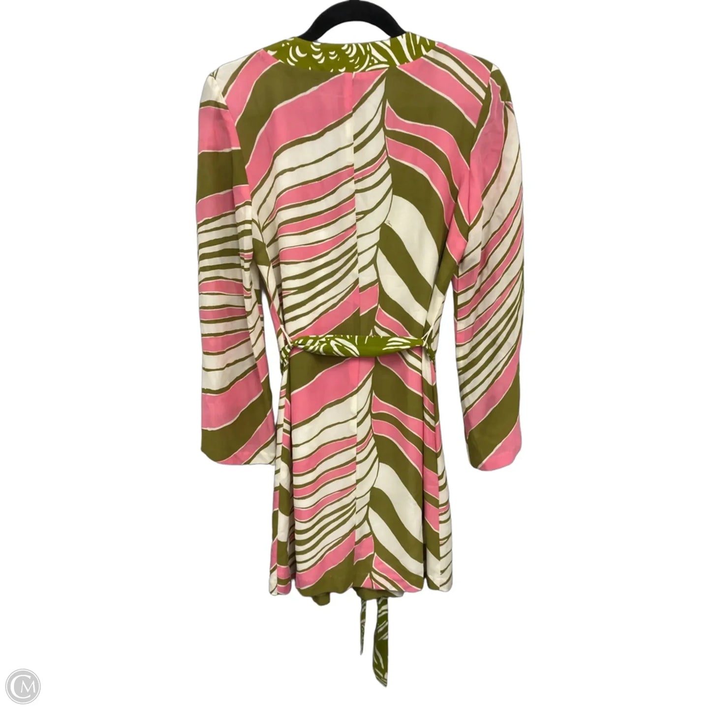 Dress Casual Short By Trina Turk In Green & Pink, Size: 6