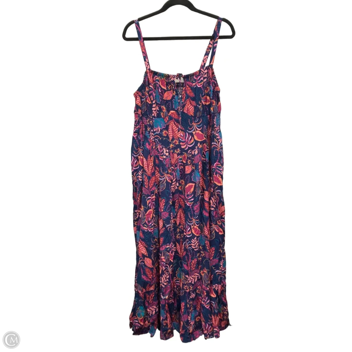 Dress Casual Maxi By Torrid In Blue & Pink, Size: 1x