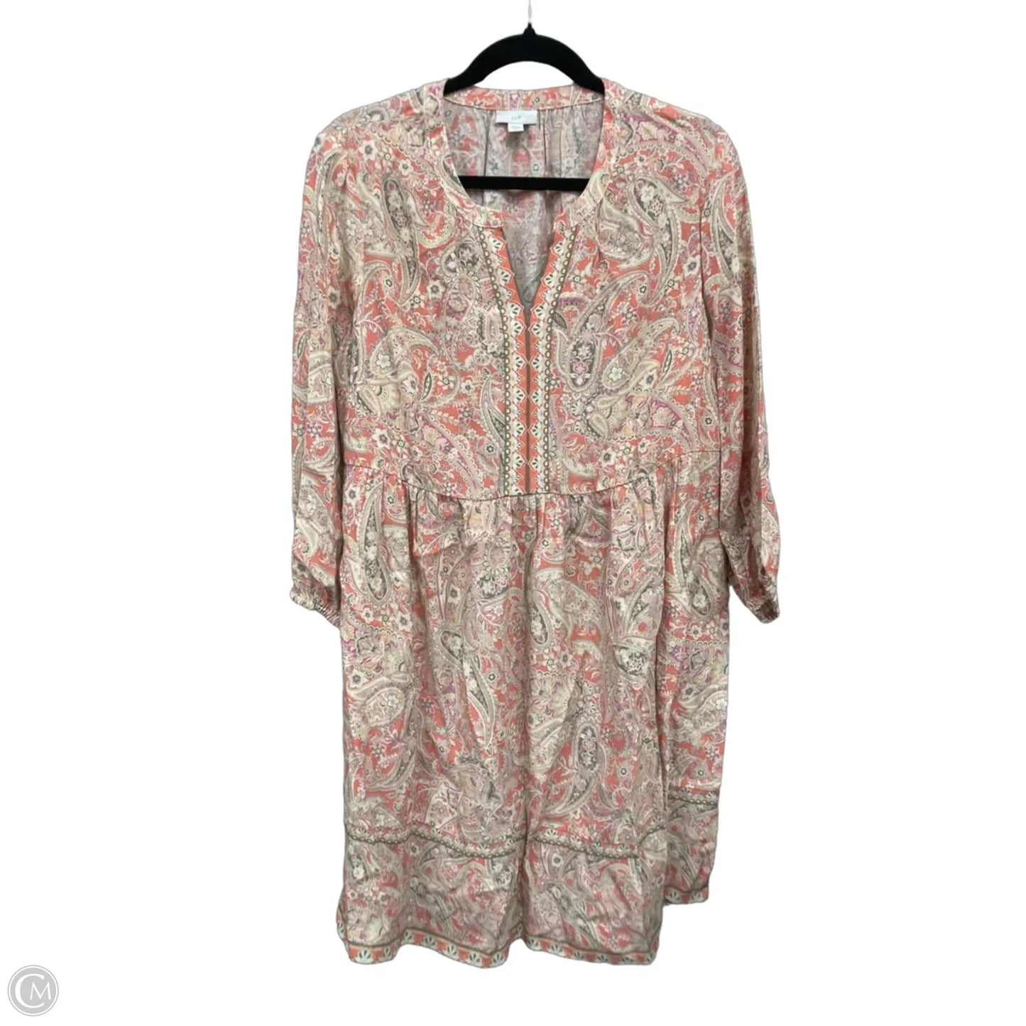 Dress Casual Short By J. Jill In Green & Orange, Size: M