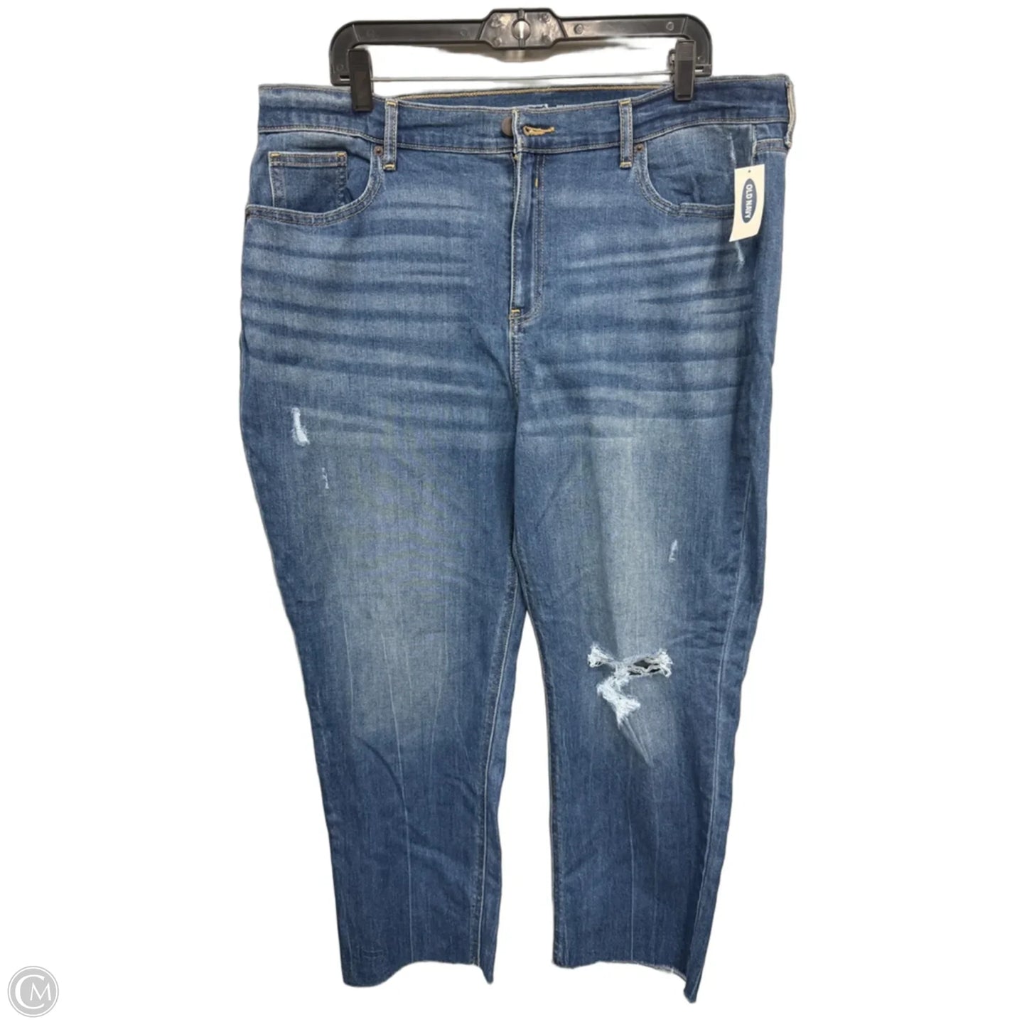 Jeans Straight By Old Navy In Blue Denim, Size: 18