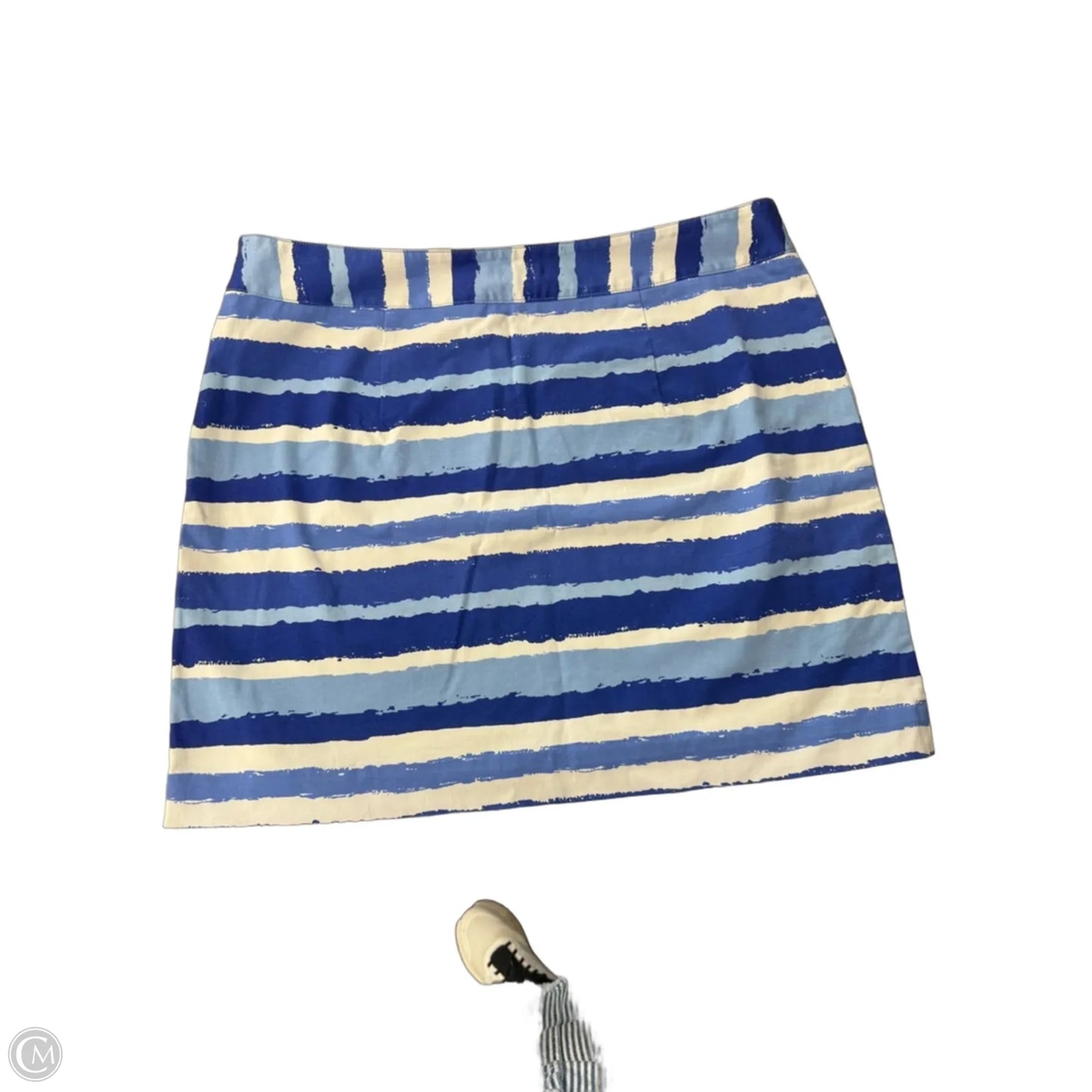 Skirt Mini & Short By Vineyard Vines In Blue & White, Size: 16