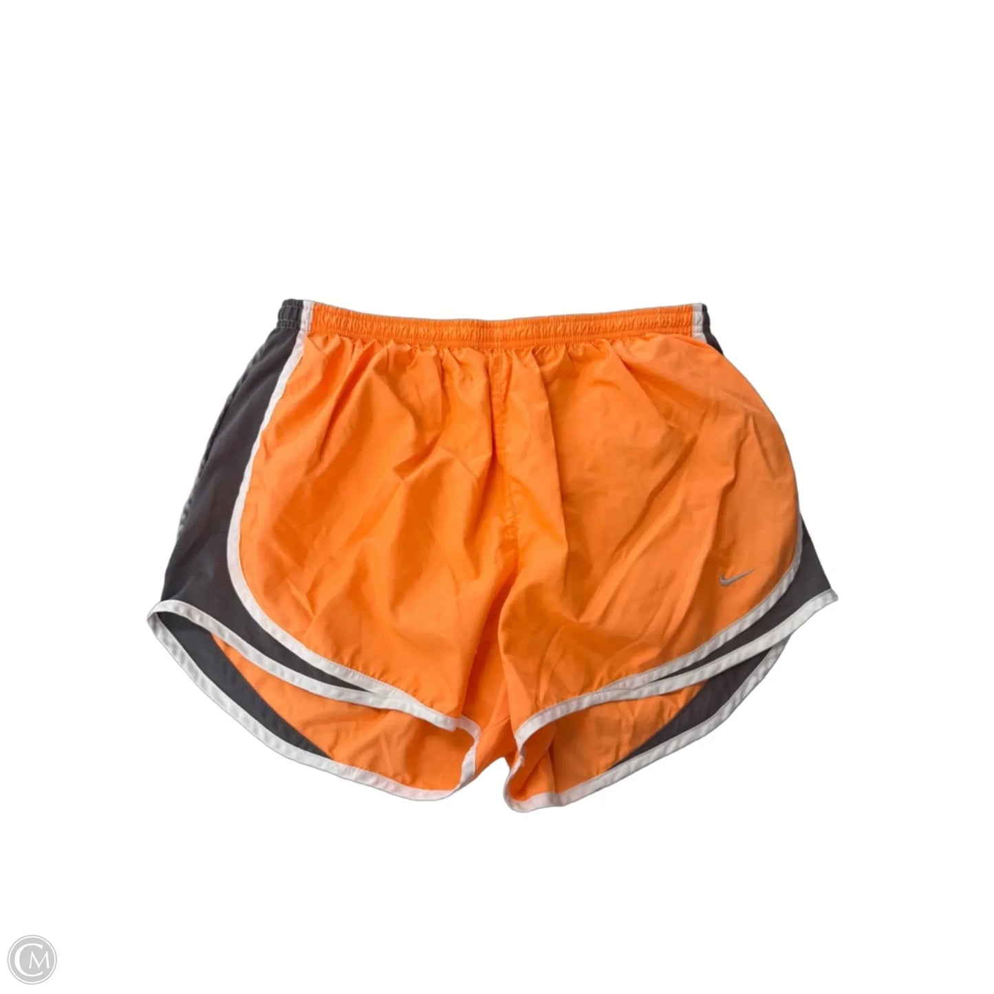 Athletic Shorts By Nike Apparel In Grey & Orange, Size: Xl