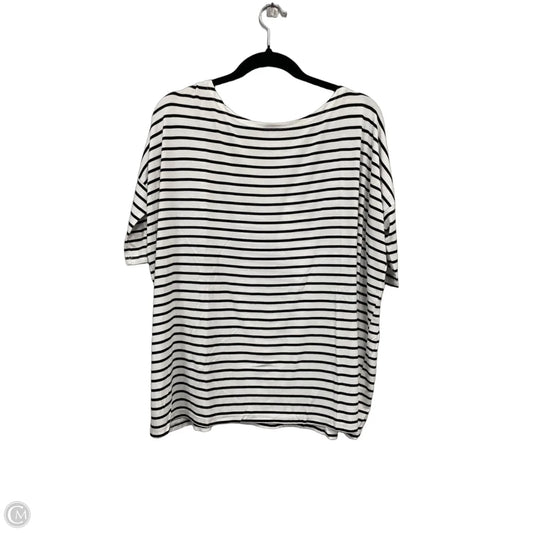 Top Short Sleeve By Clothes Mentor In Black & White, Size: S