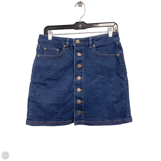 Skirt Mini & Short By Loft In Blue Denim, Size: 6