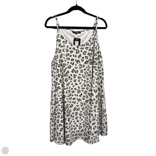 Dress Casual Short By Andree By Unit In Grey & White, Size: 1x