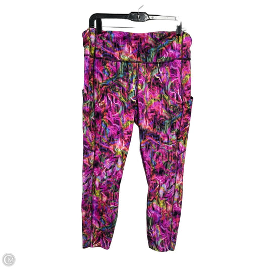 Athletic Leggings By Lululemon In Pink & Purple, Size: 16