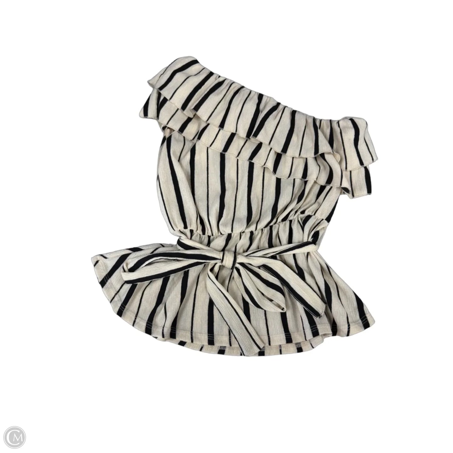 Top Sleeveless By Maeve In Black & Cream, Size: Xs
