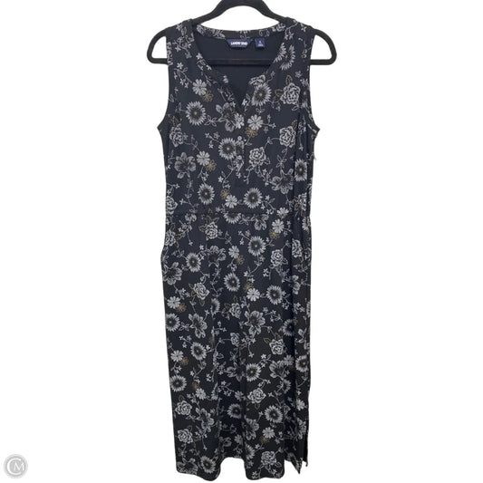 Dress Casual Maxi By Lands End In Black & White, Size: S