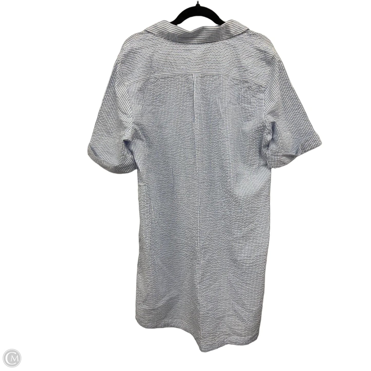 Dress Casual Short By Karen Scott In Blue & White, Size: Xl