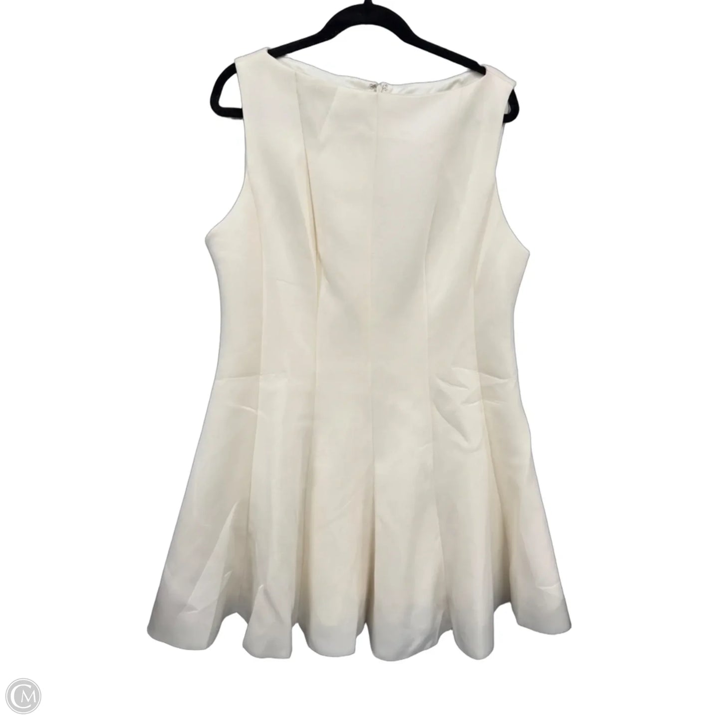 Dress Casual Short By Fashion Nova In Cream, Size: 2x