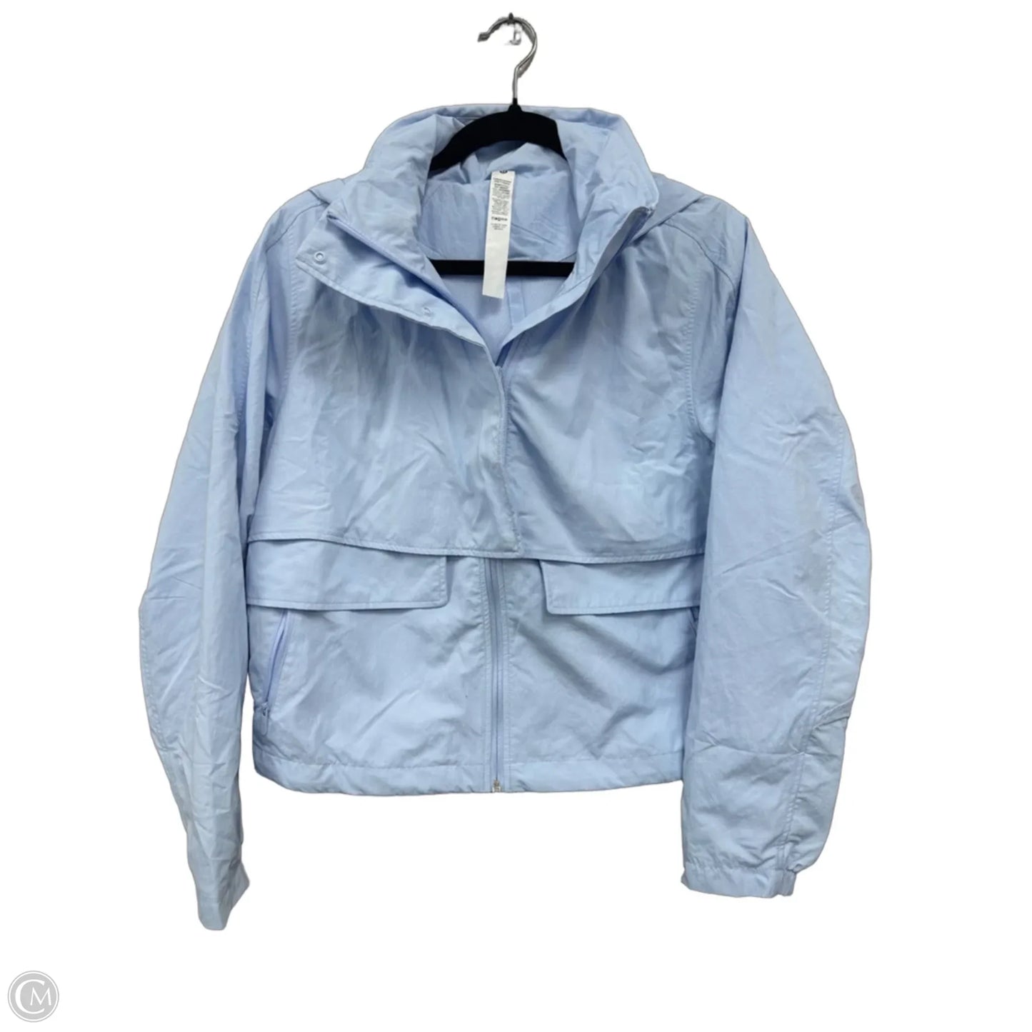 Athletic Jacket By Lululemon In Blue, Size: 4