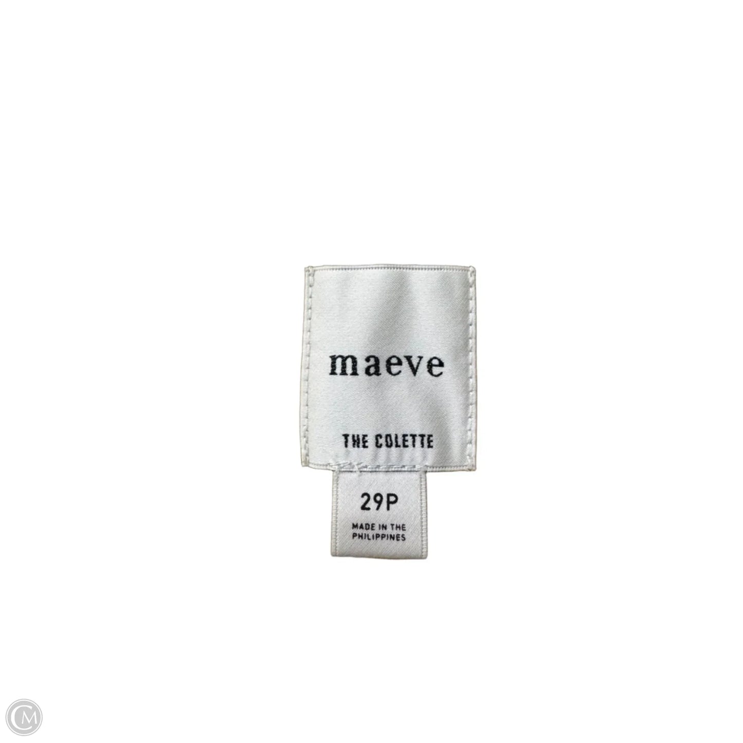 Pants Wide Leg By Maeve In White & Yellow, Size: 8p