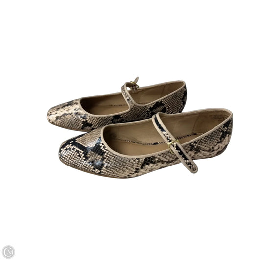 Shoes Flats By Time And Tru In Snakeskin Print, Size: 9.5