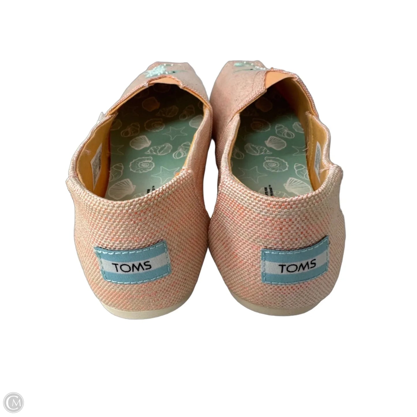 Shoes Flats By Toms In Peach, Size: 10