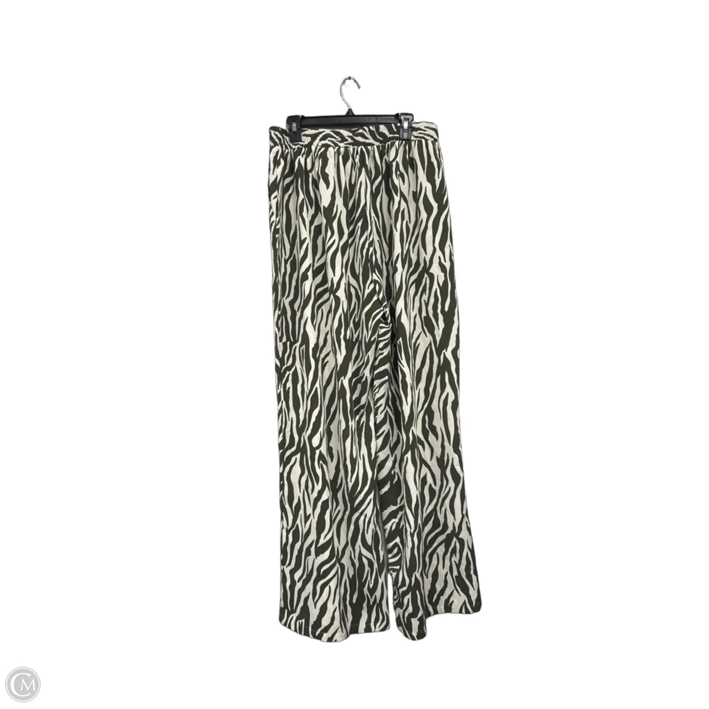 Pants Set 2pc By Fashion Nova In Green & White, Size: 1x
