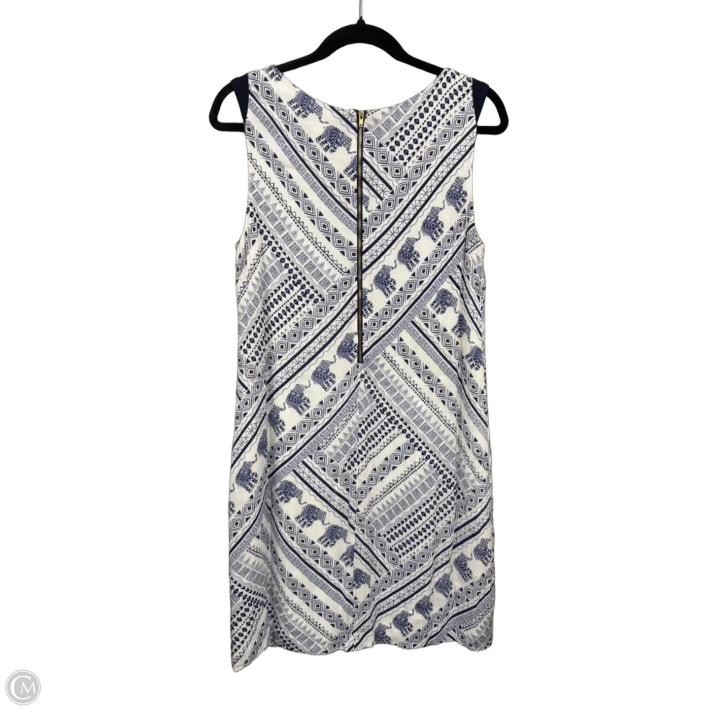 Dress Casual Short By Madison Leigh In Blue & White, Size: 12