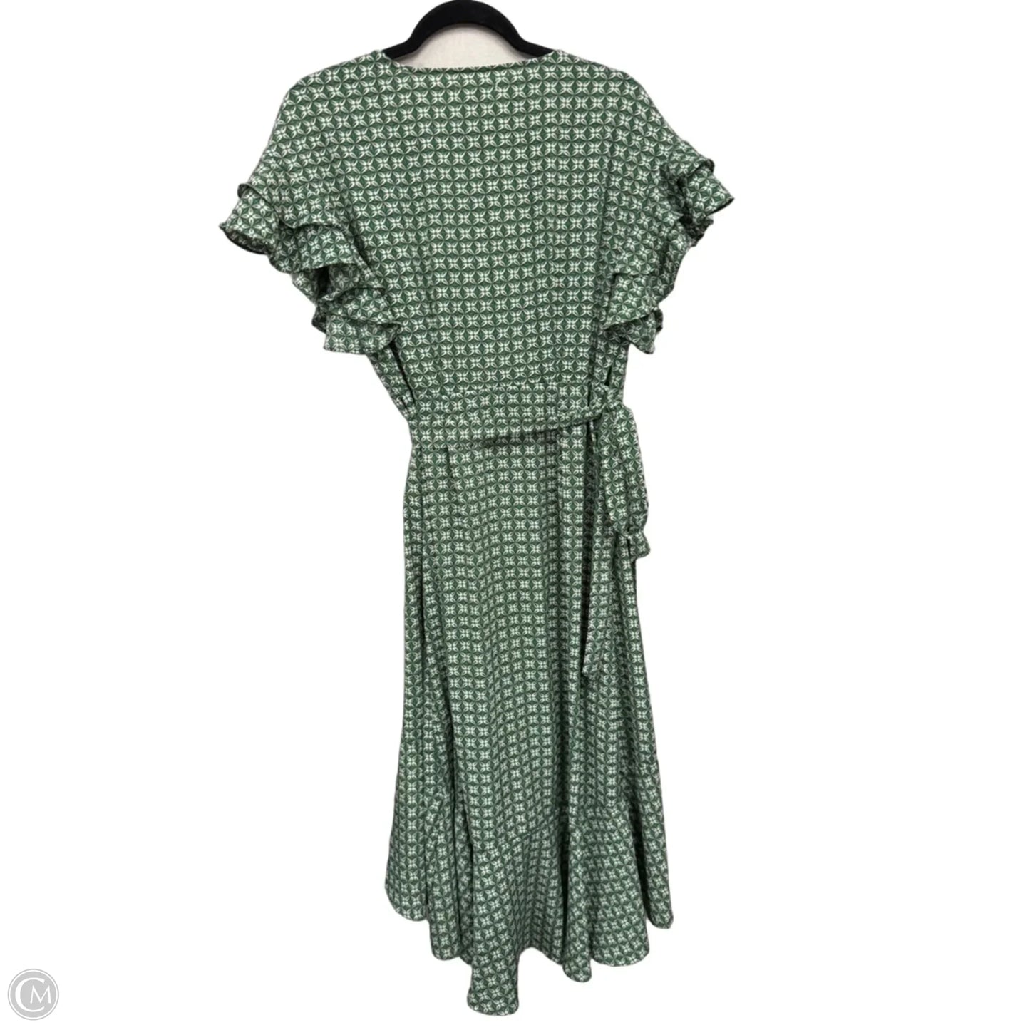 Dress Casual Maxi By Max Studio In Green & White, Size: M