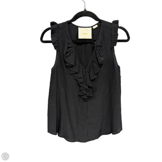 Blouse Sleeveless By Maeve In Black, Size: 0