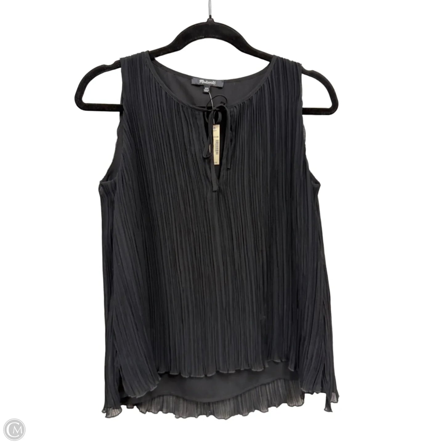 Blouse Sleeveless By Madewell In Black, Size: Xxs