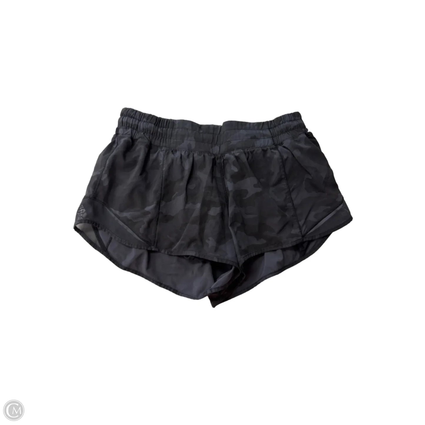Athletic Shorts By Lululemon In Black & Grey, Size: 6