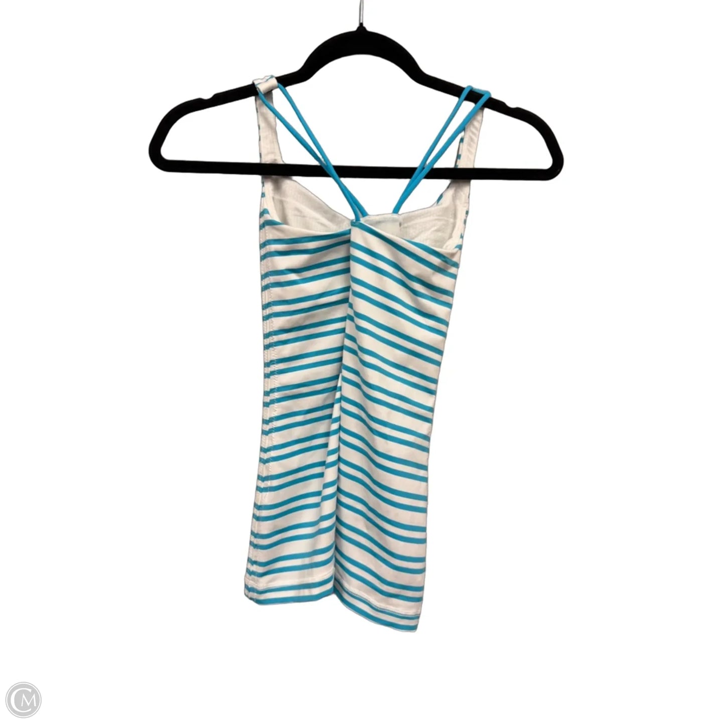 Athletic Tank Top By Lululemon In Blue & White, Size: Xs