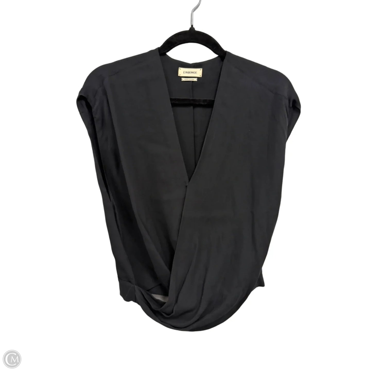 Blouse Sleeveless By L Agence In Black, Size: M