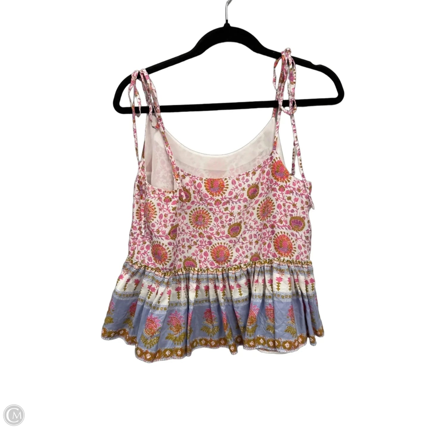 Blouse Sleeveless By Club Monaco In Brown & Pink, Size: S