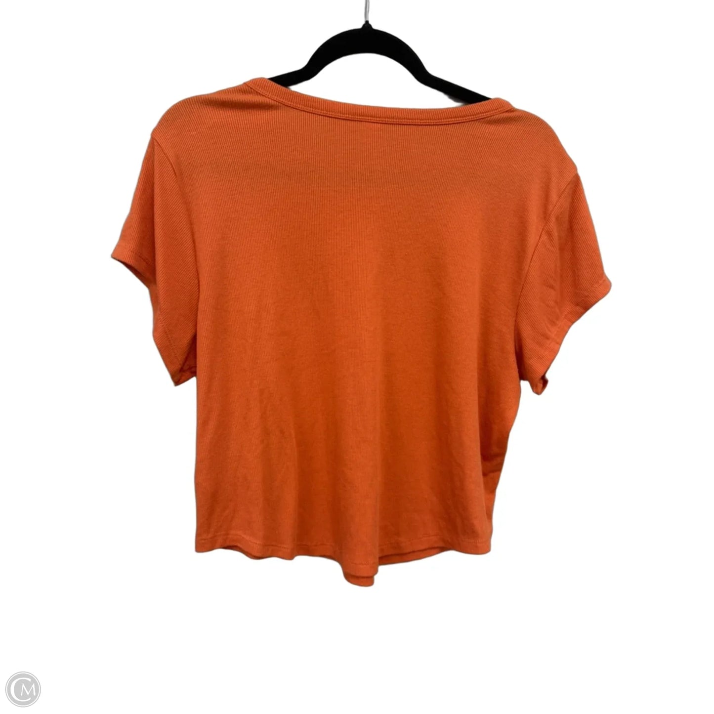 Top Short Sleeve Basic By Old Navy In Orange, Size: Xl
