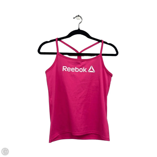 Athletic Tank Top By Reebok In Pink, Size: Xl